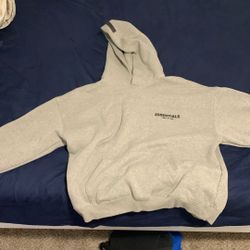 Essentials Hoodie Grey And Black