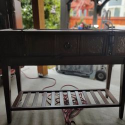 Wood Console Table Desk 