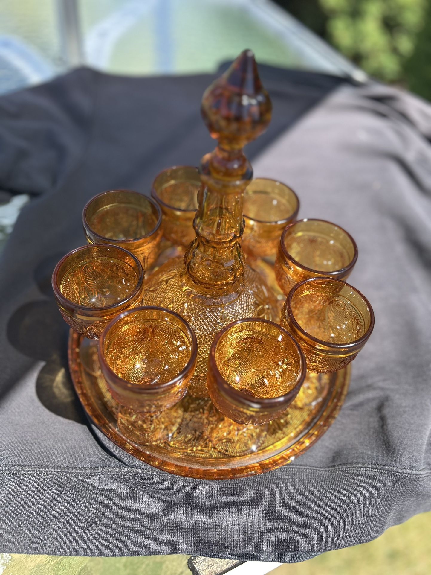 Vintage Decanter And Glass Set