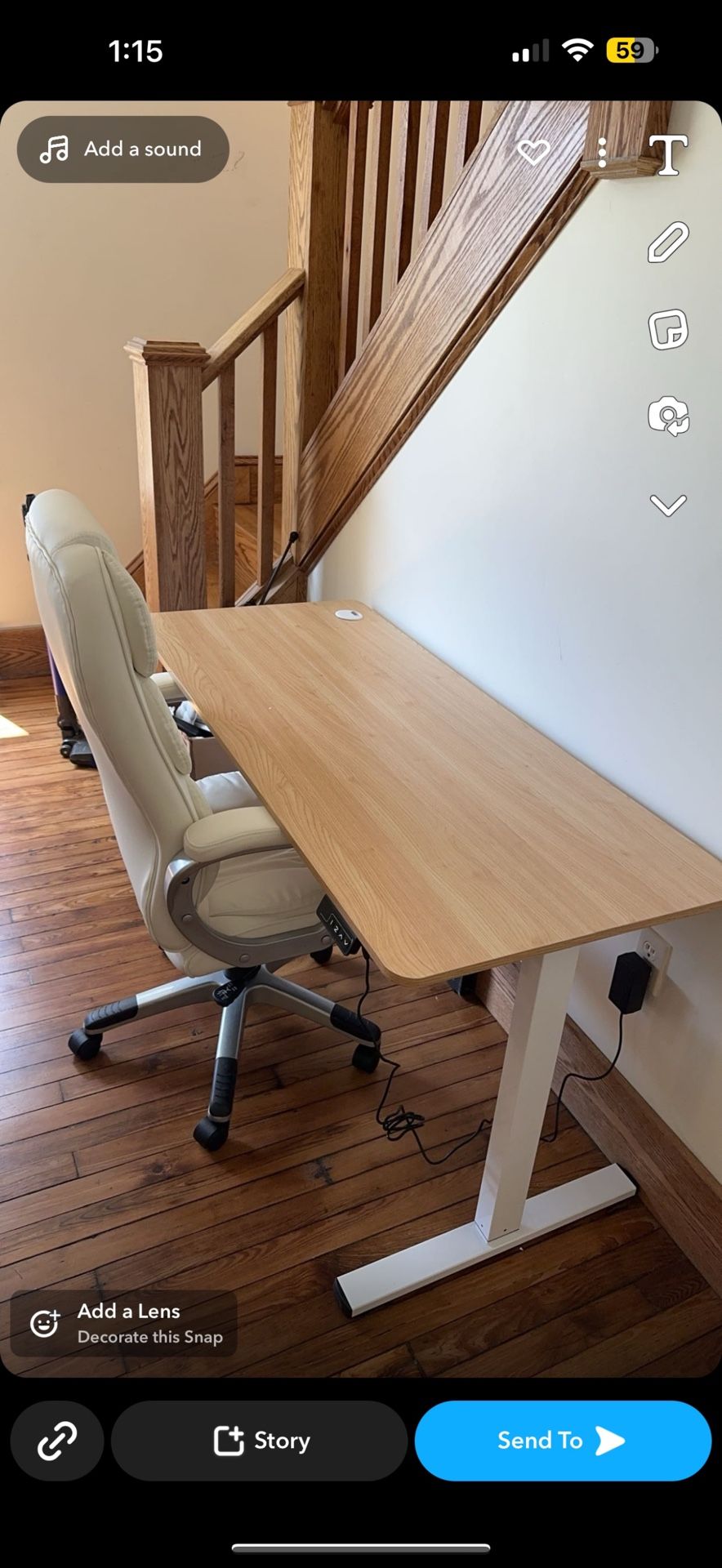 Sit/stand desk