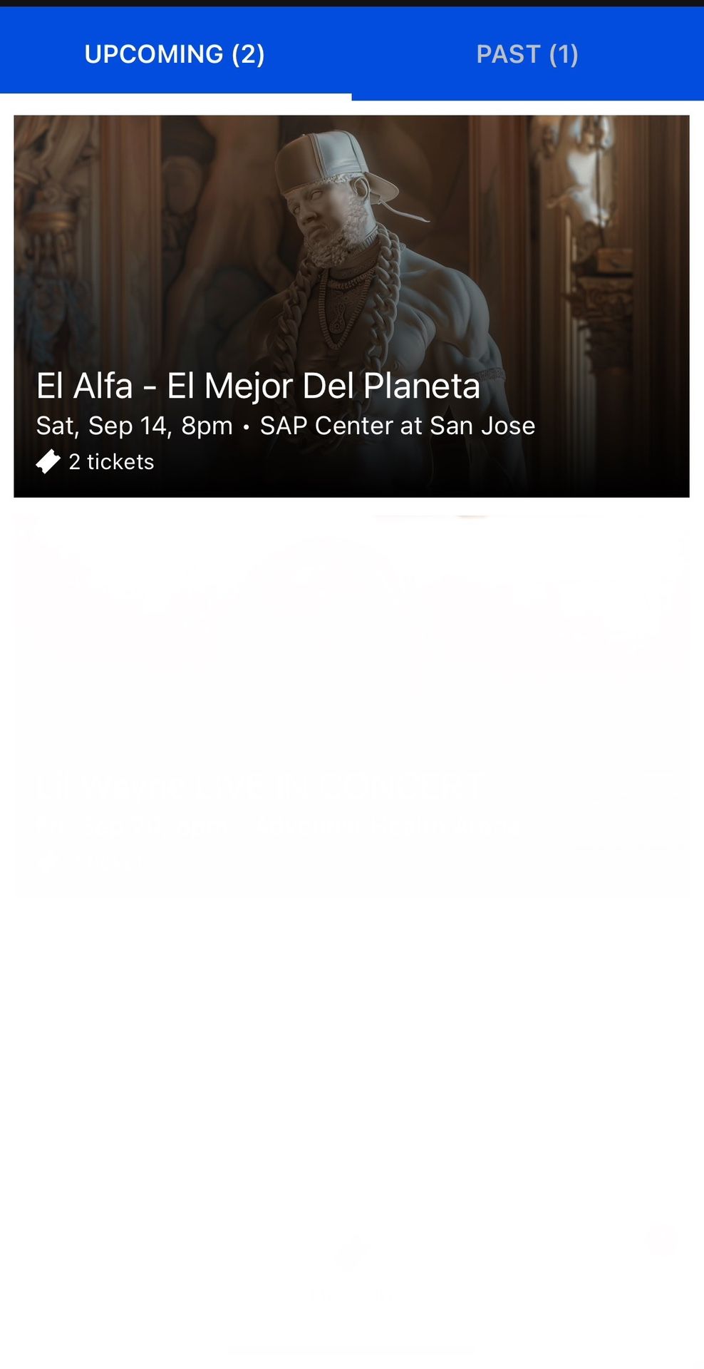 CONCERT TICKETS : El Alfa