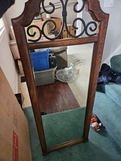 Mahogany mirror beautiful wood