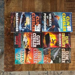Clive Cussler Book Lot
