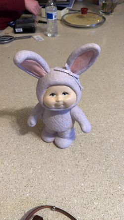 VINTAGE SCIOTO Ceramic Mold S-1264 Standing Pink BUNNY Cabbage Patch KID 1987