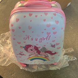 2 Piece Kids Luggage Set 12" Backpack And 16" Kid Carry On Suitcase With Wheels
