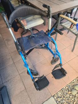 Wheelchair walker in one