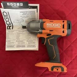 RIDGID. 18V Lithium Ion 3-Speed Cordless 1/2” Impact Wrench (Tool Only). R86215B.