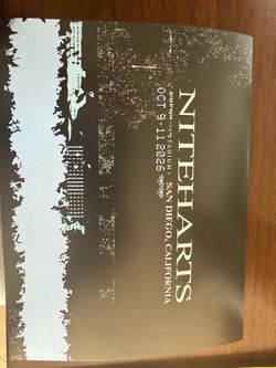 Niteharts festival tickets 3 days, 2 tickets