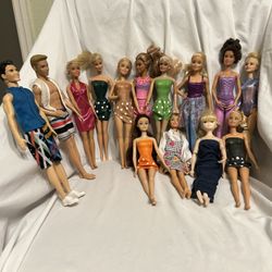 Barbie Dolls. 3For $7.00