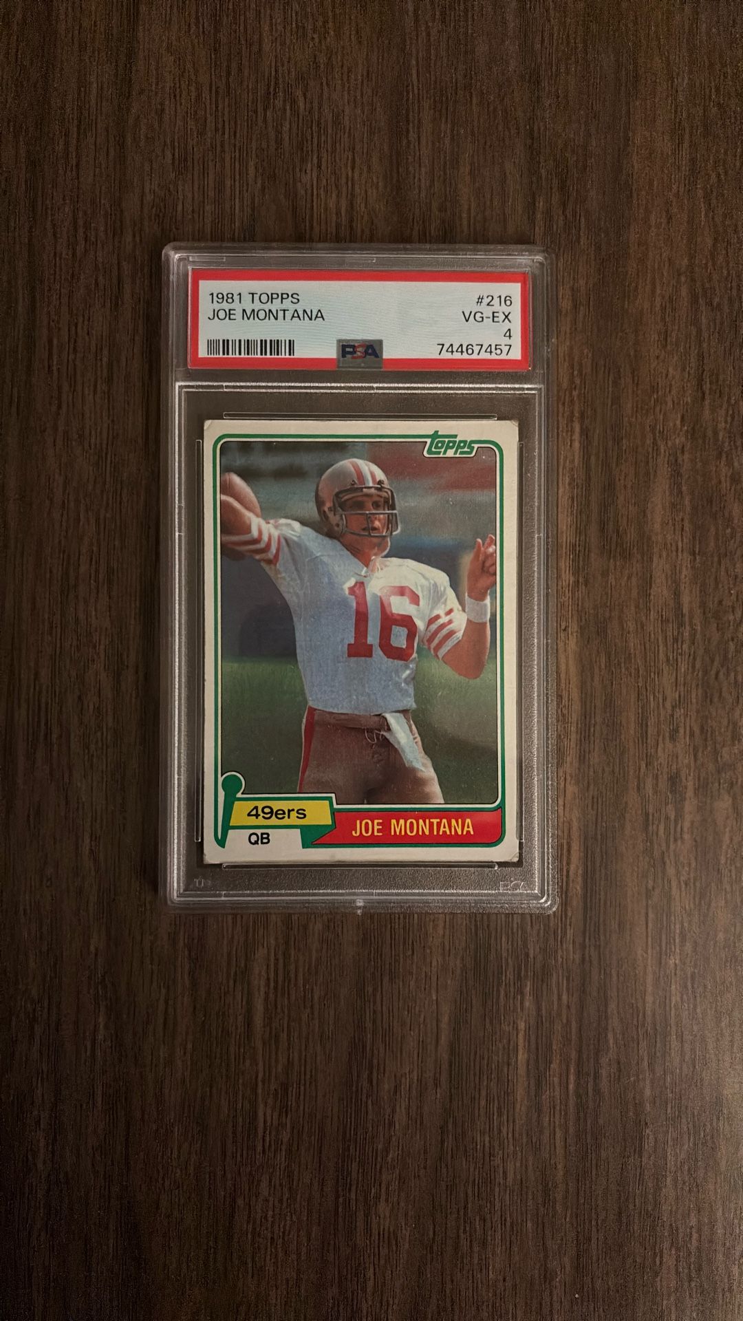 Joe Montana Rookie PSA 4