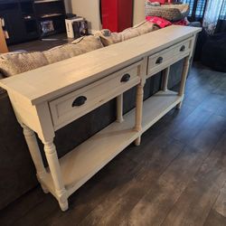 Long Wooden Console Table