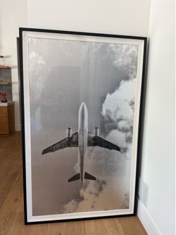 SHIMMERING AIRPLANE – LARGE FRAMED AVIATION ART