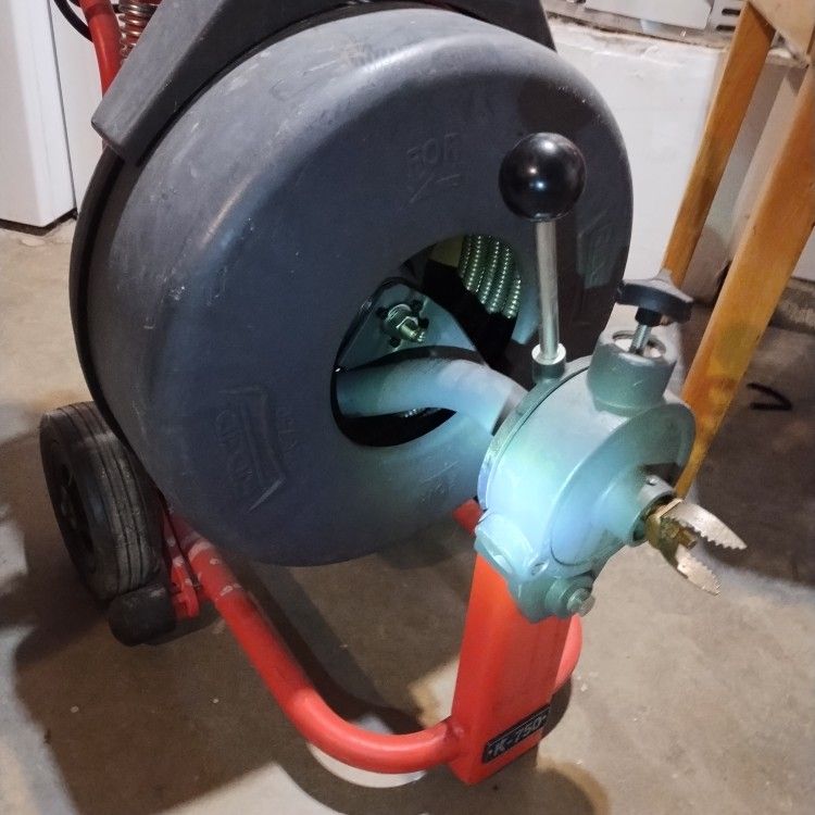 100 Ft Power Snake For Main Sewer Lines Never Used Brand New Xlnt Condition.