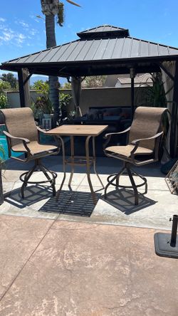 3 pc patio set furniture