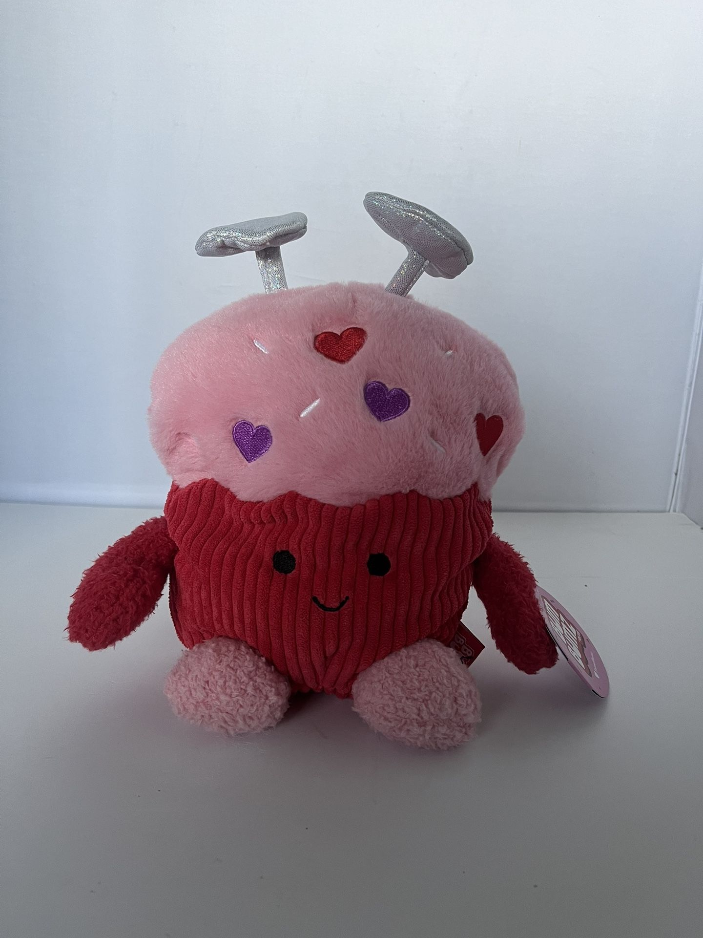 Bum Bumz Valentine Plushie Cupcake Brand New With Tags