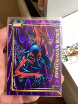 2026 Topps Chrome Marvel Spider-Man 2099 #164 Purple Wave /75