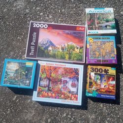 Lot Of 7 Jigsaw Puzzles Wysocki,Melissa