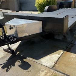 Custom Build Car Trailer With Huge Storage Box 12k Winch 