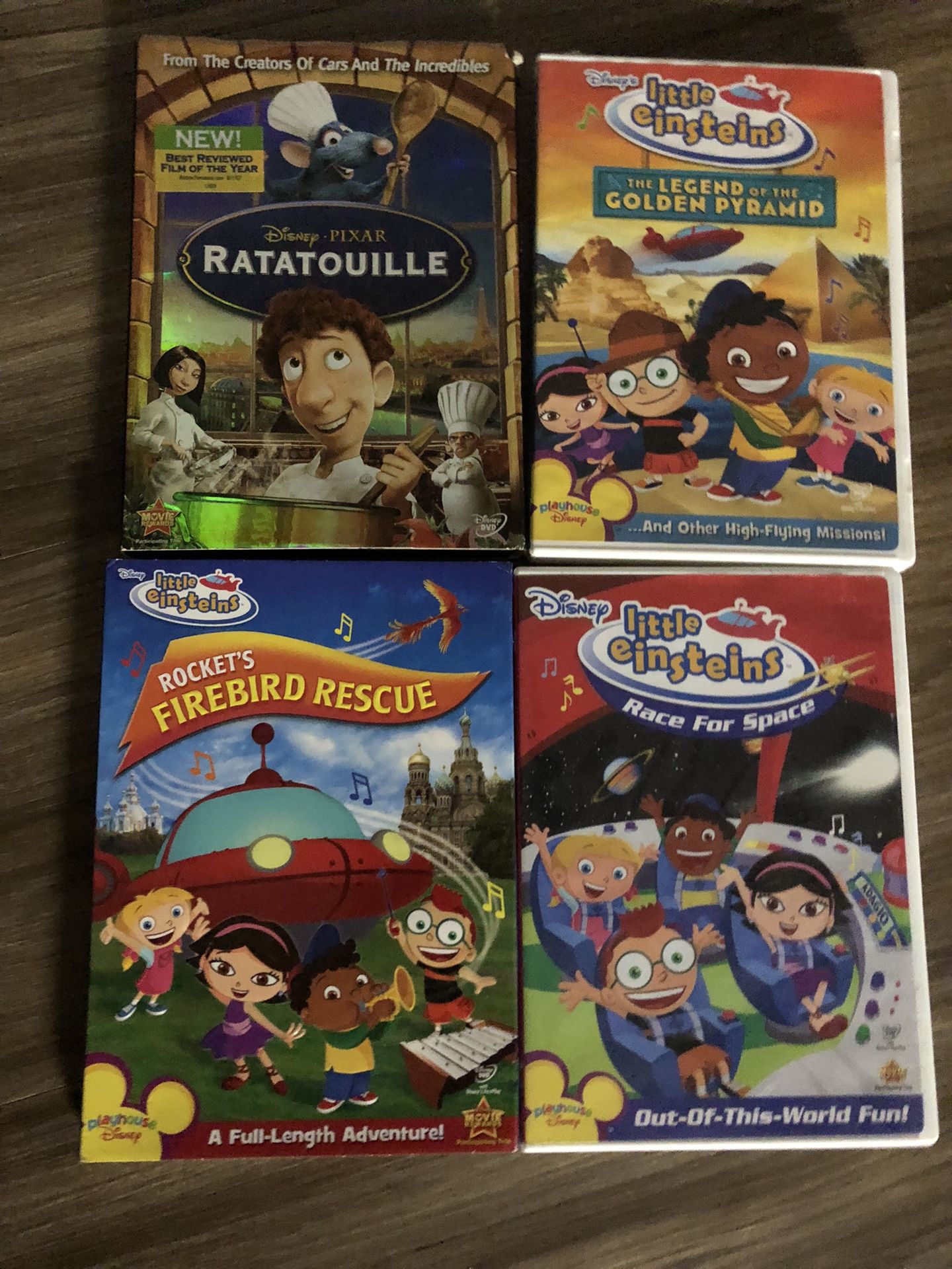 Disney DVD ratatouille and little Einstein lot