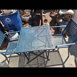 Metal Table & Chairs