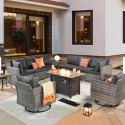Brand New Patio Outdoor Furniture Set With Fire Pit