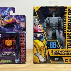 Transformers Lot…. Autobot Hot Rod & Buzzworthy Bumblebee “Kup” Action Figures