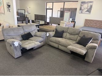 Ashley reclining sofa and loveseat