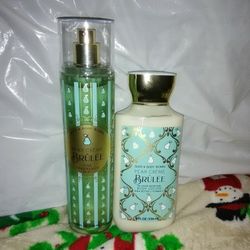 Bath and Body Works Pear Crème Brûlée Set!