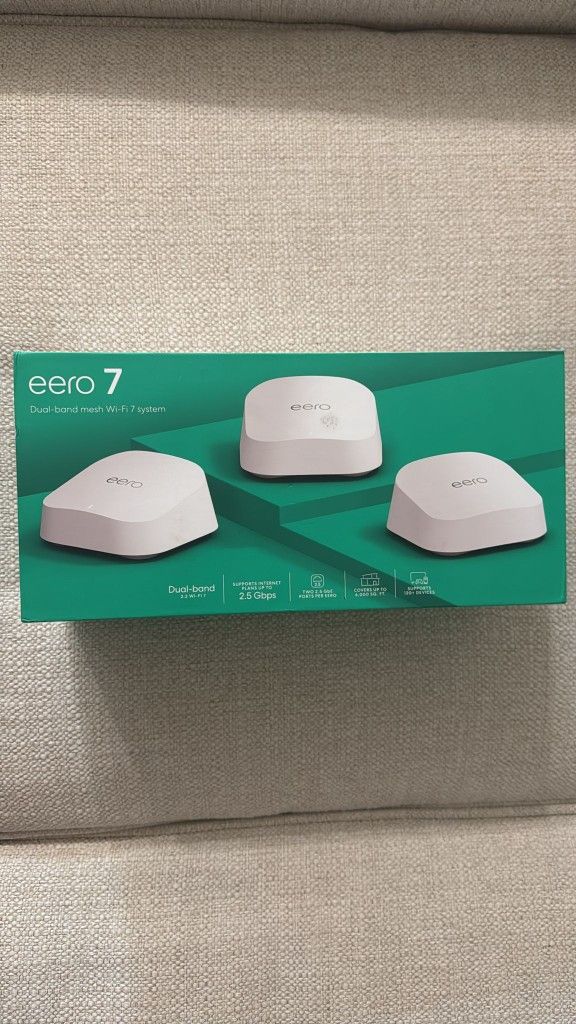 Brand New Eero 7 - WiFi 7 Power, Unused, Open Box - $250