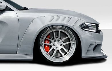 2015-2023 Dodge Charger SKS Wide Body Front Fender Flares (+80mm) - 4 Piece - 116355