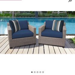 Brand New In Box Patio Chairs With Cushions