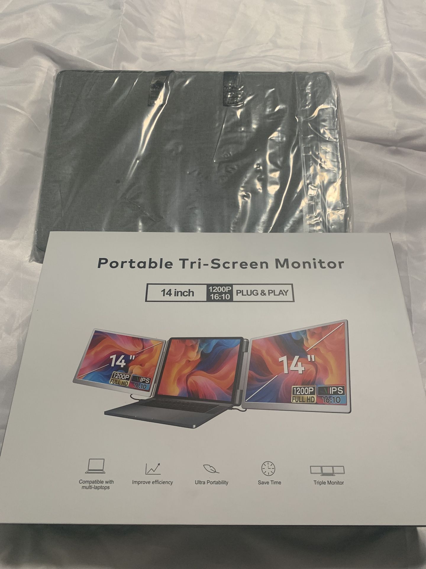 Portable Tri-Screen Monitor