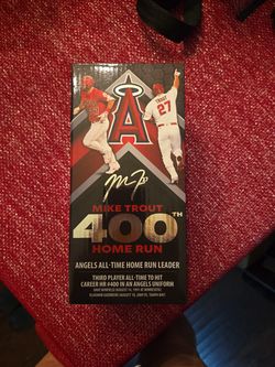 Mike Trout 400 Home Run Bobblehead Angels MLB LAA Baseball