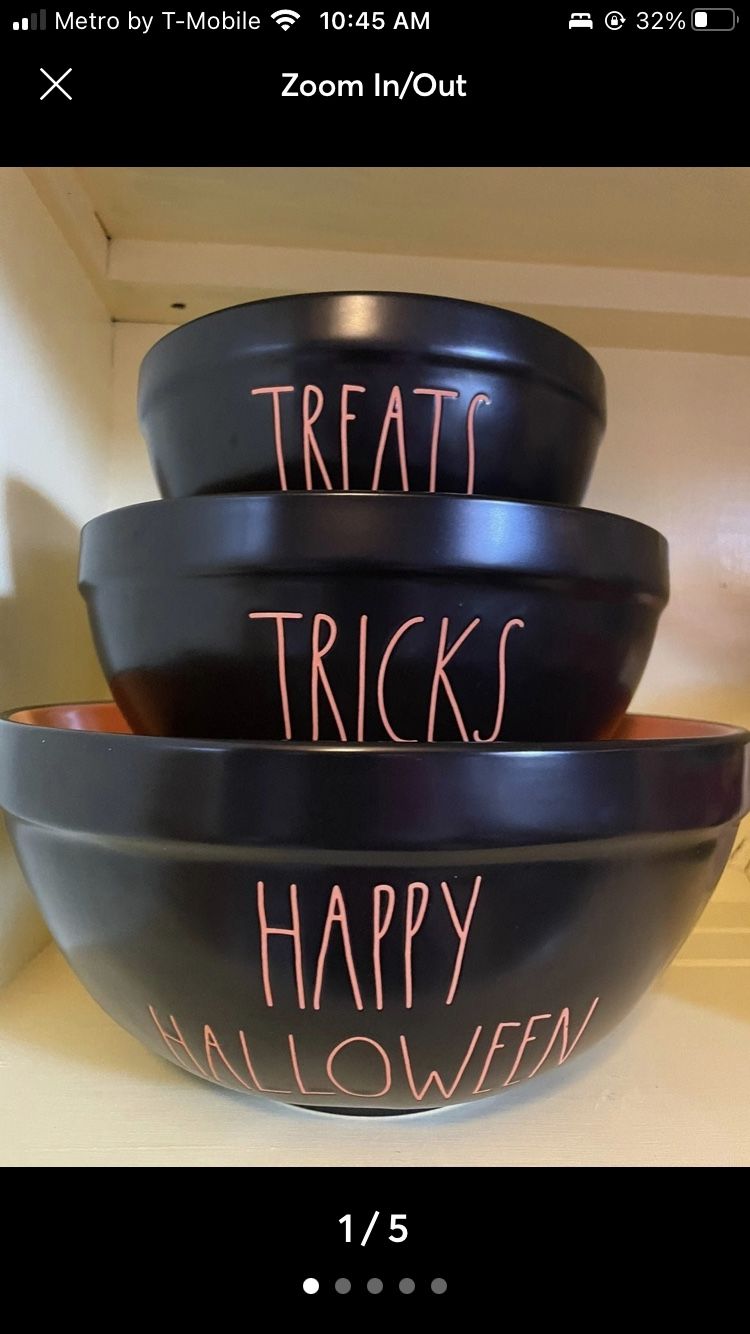 Rae Dunn Halloween Bowls