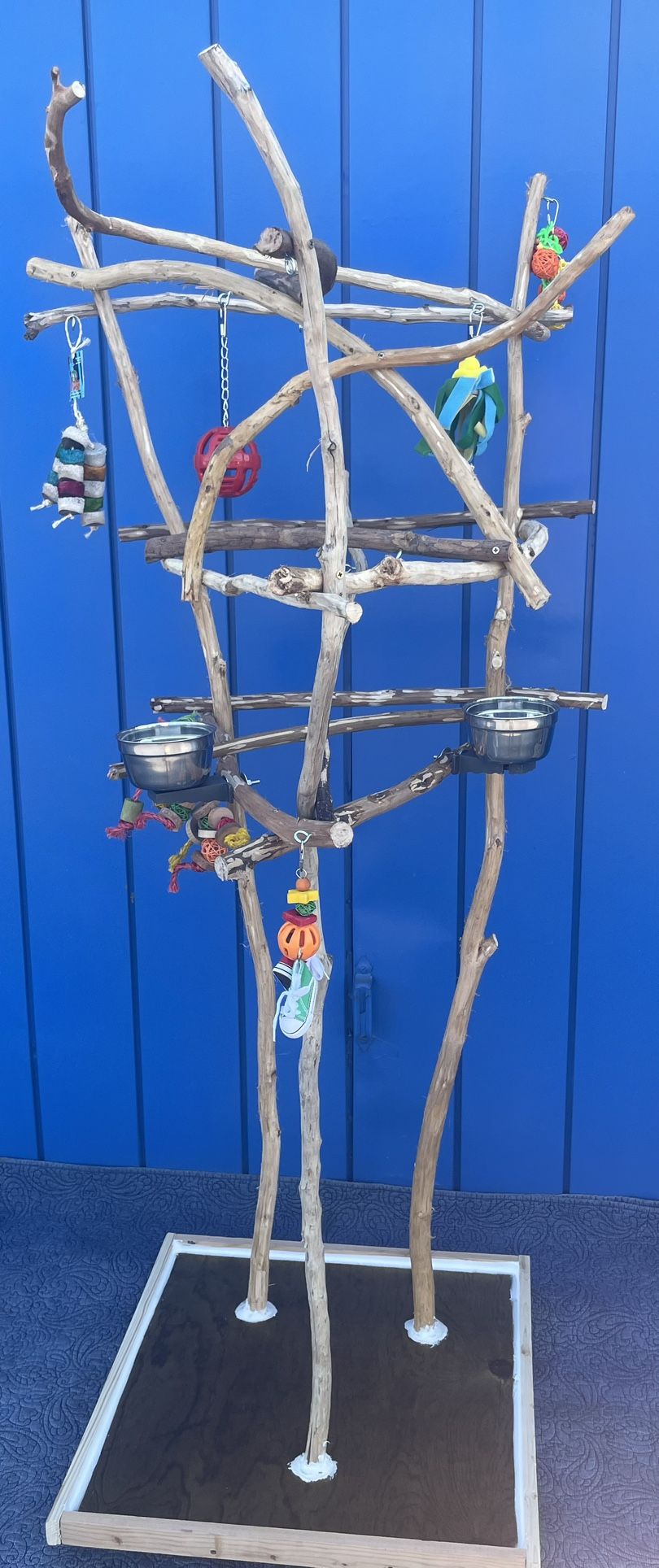 Tall Boy Model Of A PARROT PERCH TREE… Custom Made… Perfect For Those With Lil Kiddos / Cats n Dogs … A Great Custom Look ! Breeder Direct Wholesale