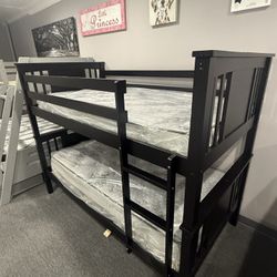 Twin/ Twin Bunk Bed Frame 