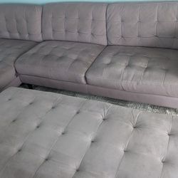 City Furniture Sofa/sectional For Sale & Matching Chair, Ottoman In Good Condition! Ready To sell!