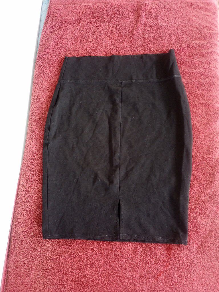 Hybrid Women Pencil Skirt Size XL Black Stretch