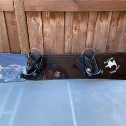 Snowboard And Bindings