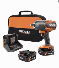 Ridgid R86212KSB 18V Brushless 4-Mode 1/2 inMidTorque Impact Wrench Kit unopened
