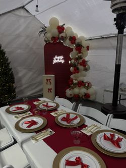 New Years Canopy Chairs Tables