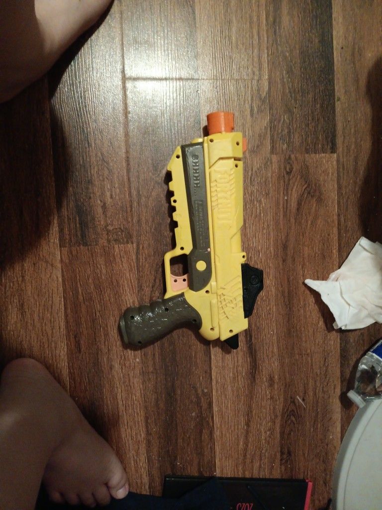 Yellow Fortnite Nerf Gun Pistol