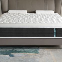 Addnuss Hybrid 12 Inch Full Mattress in a Box,Memory Foam & Individually Pocket Spring-medium 