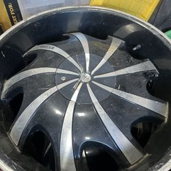 22 Inch 5 X5 Universal Wheels With Tires 