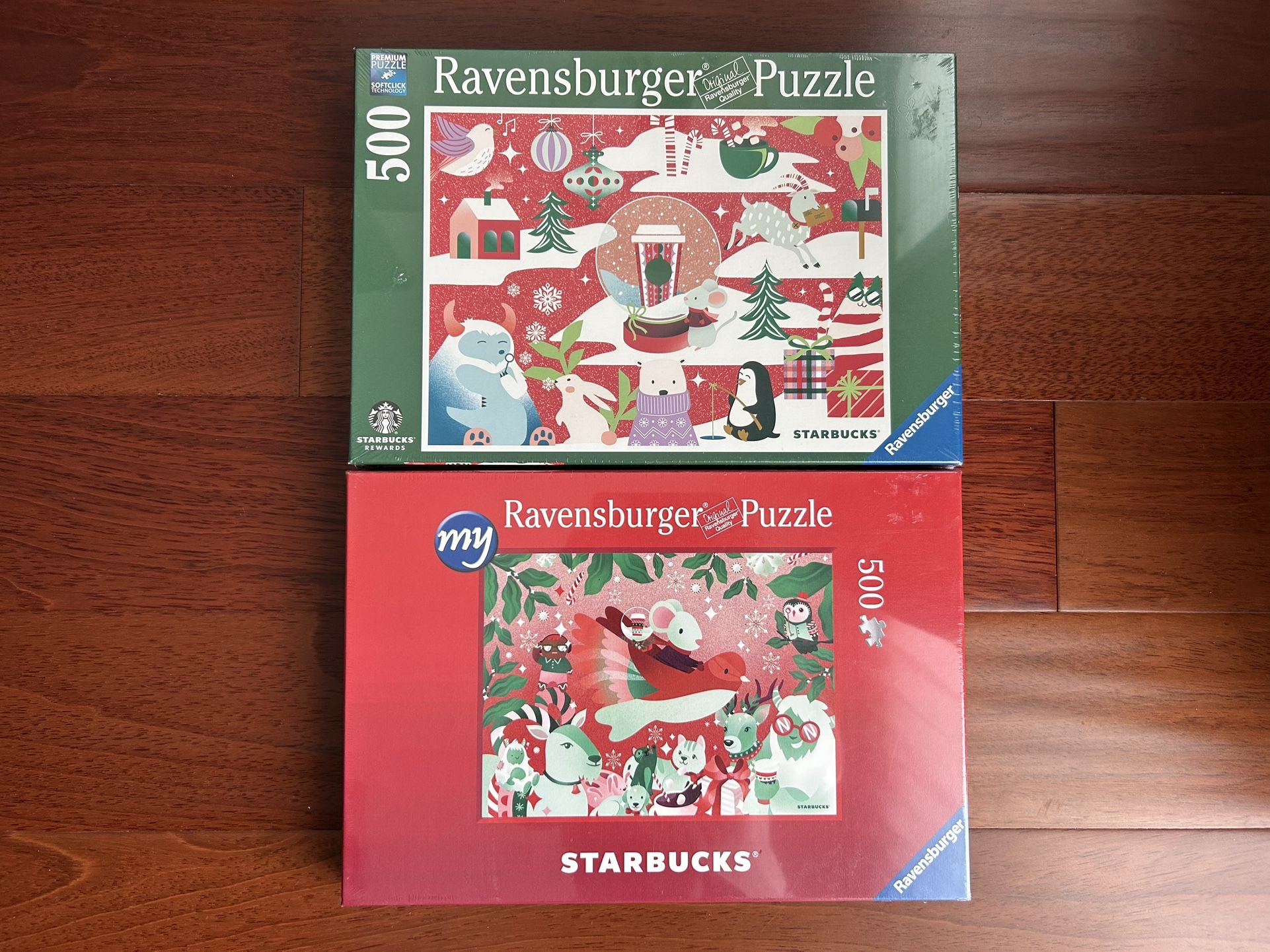Ravensburger 500 Pieces Starbucks Rewards Christmas Holiday Jigsaw Puzzles
