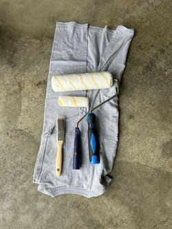 Paint brush and rollers