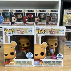 2 EXCLUSIVE Winnie the Pooh Funko Pops 5000 Piece Limited Edition #1512 #1529