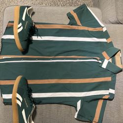 New  Men’s Streetwear Outfit Bundle (Medium) | Reebok Classics + Button Up Set