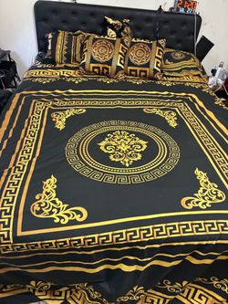 Five piece king size bed set
