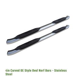 Raptor 4in Oval Step Bar **Brand New** With Hardware